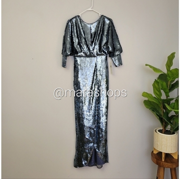 Aidan Mattox Sequin Blouson Formal Dress - Picture 2 of 6